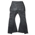 JULIUS 957PAM10-GR Steel / Indirect Flare Pants