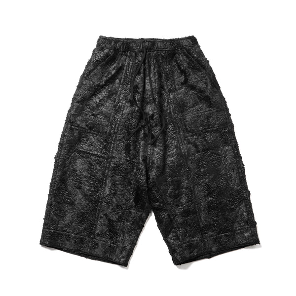 JULIUS 957PAM4 Black / Cropped Baggy Pants
