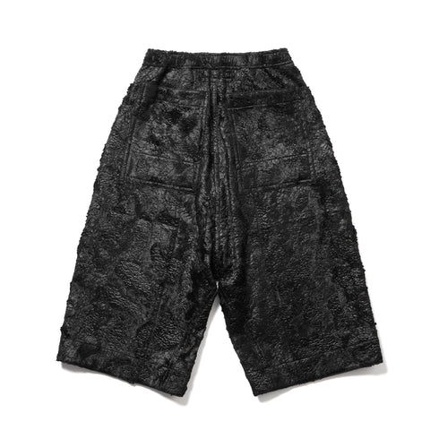 JULIUS 957PAM4 Black / Cropped Baggy Pants