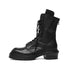 JULIUS 957FWM2 Black / Side Zip Race Up Boots