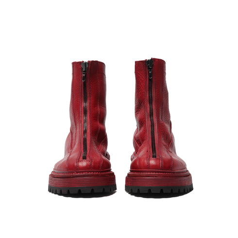JULIUS 957FWM1 Red / Front Zip Boots