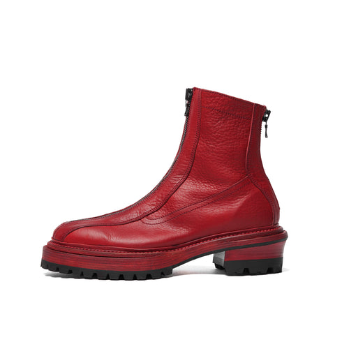 JULIUS 957FWM1 Red / Front Zip Boots