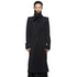 JULIUS 957COM1 Black / Coverd Neck Coat