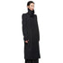 JULIUS 957COM1 Black / Coverd Neck Coat