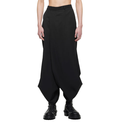 JULIUS 957PAM1 Black / Over Wrapping Trousers