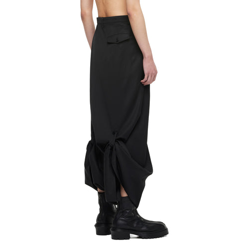 JULIUS 957PAM1 Black / Over Wrapping Trousers