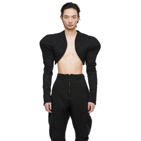JULIUS 957JAM2 Black / Droid Short Jacket