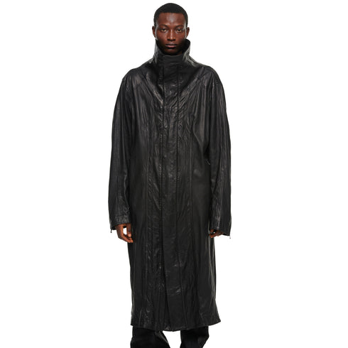 JULIUS 957COM5 Black / Volcano Seamed Coat