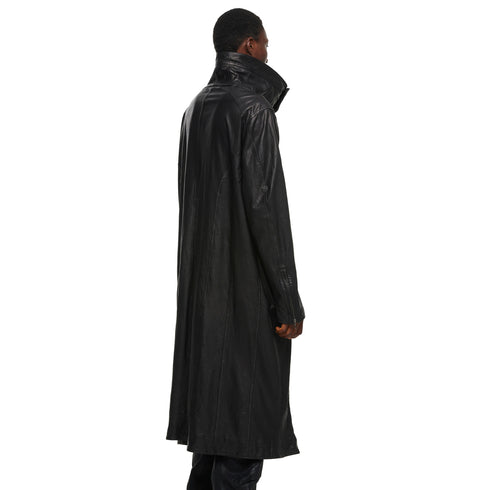 JULIUS 957COM5 Black / Volcano Seamed Coat