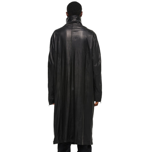 JULIUS 957COM5 Black / Volcano Seamed Coat