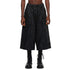 JULIUS 957PAM4 Black / Cropped Baggy Pants