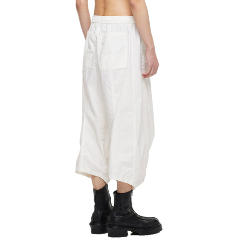 JULIUS 957PAM6 Off White / Cropped Drop Crotch Pants