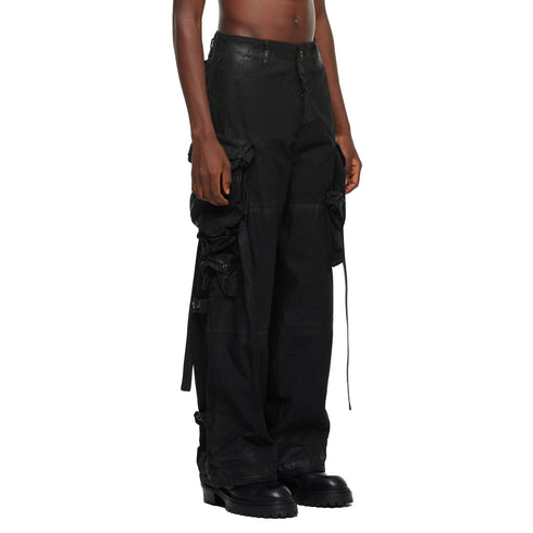 JULIUS 957PAM16 Black / Gas Mask Pants