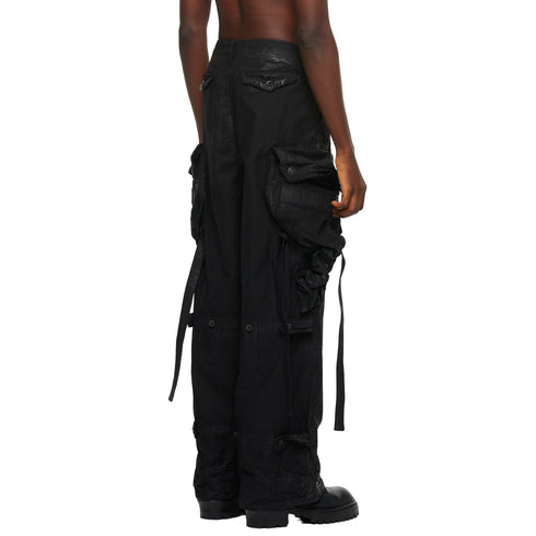 JULIUS 957PAM16 Black / Gas Mask Pants