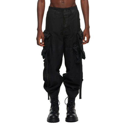 JULIUS 957PAM16 Black / Gas Mask Pants