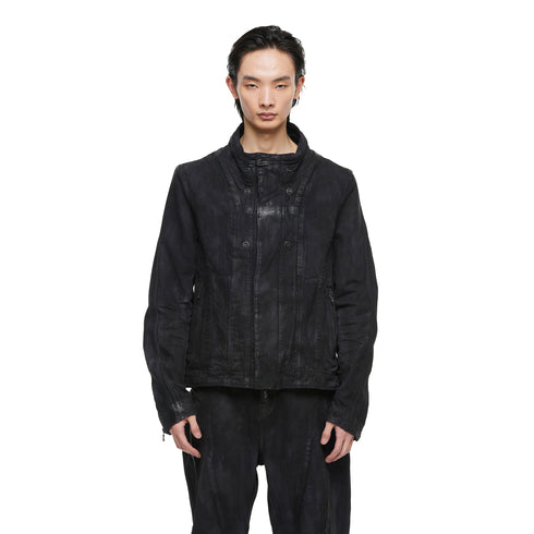 JULIUS 077BLM2 Charcoal / Urban Seamed Jacket