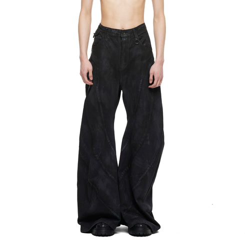 JULIUS 077PAM6 Charcoal / Bending Flare Pants