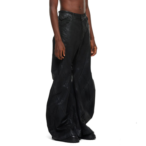 JULIUS 957PAM11 Black / Bending Tuba Pants