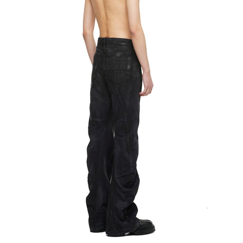 JULIUS 077PAM5 Charcoal / Bending Tuba Pants
