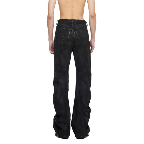 JULIUS 077PAM5 Charcoal / Bending Tuba Pants
