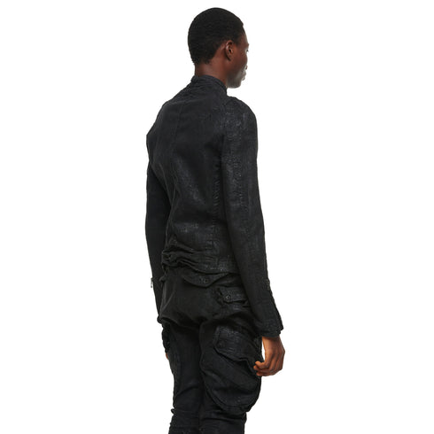 JULIUS 957BLM7 Black / Seamed Riders Jacket