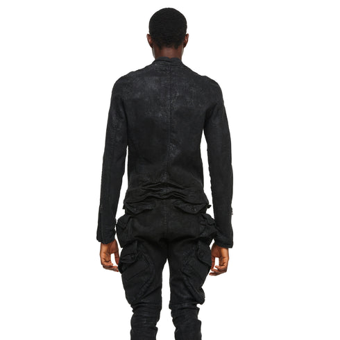 JULIUS 957BLM7 Black / Seamed Riders Jacket