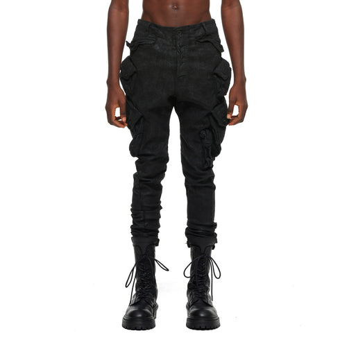 JULIUS 957PAM14 Black / Gas Mask Nallow Pants