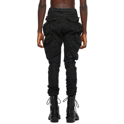 JULIUS 957PAM14 Black / Gas Mask Nallow Pants