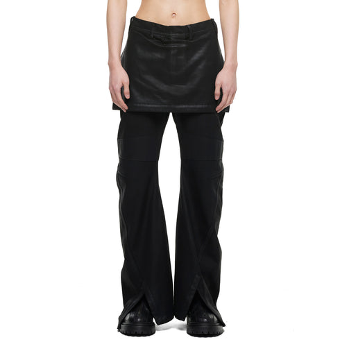 JULIUS 957PAM10 Black / Indirect Flare Pants