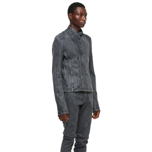 JULIUS 957BLM5-GR Steel / Seamed Skinny Jacket