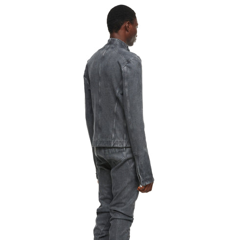 JULIUS 957BLM5-GR Steel / Seamed Skinny Jacket