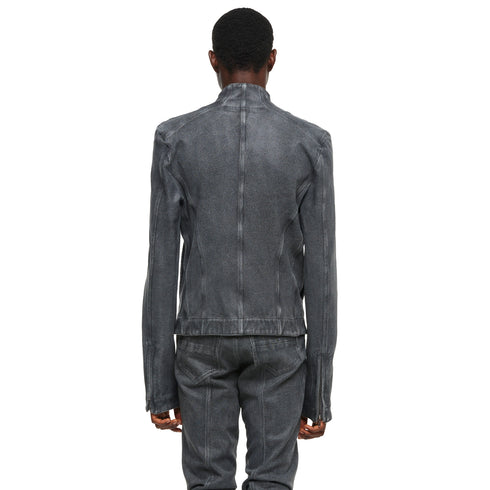 JULIUS 957BLM5-GR Steel / Seamed Skinny Jacket