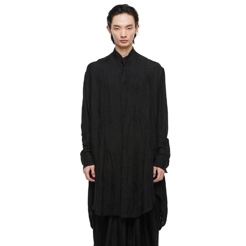 JULIUS 957SHM3 Black / Side Flow Shirt