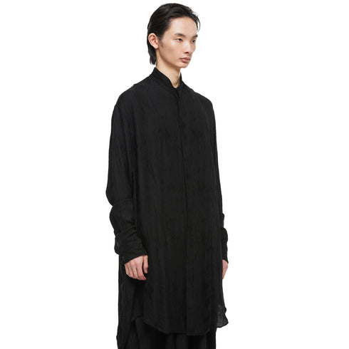 JULIUS 957SHM3 Black / Side Flow Shirt