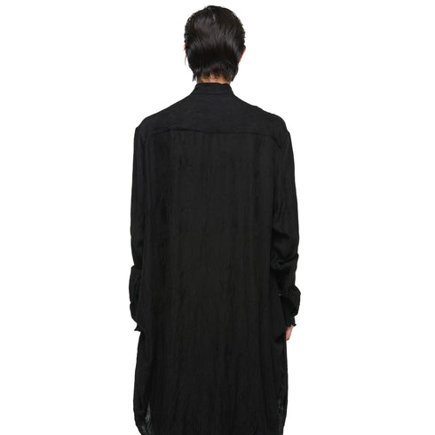 JULIUS 957SHM3 Black / Side Flow Shirt