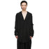 JULIUS 957SHM4 Black / Slit Neck Shirt
