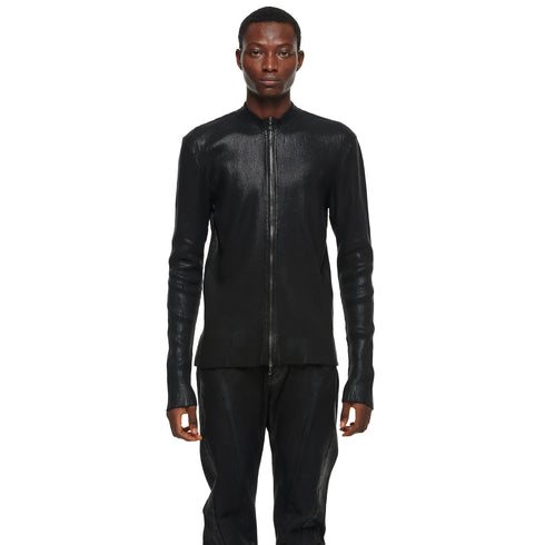 JULIUS 957KNM1-C Black / Skinny Zip Top