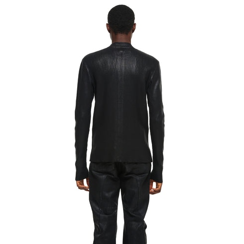 JULIUS 957KNM1-C Black / Skinny Zip Top