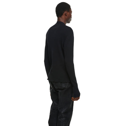 JULIUS 957KNM1 Black / Skinny Zip Top