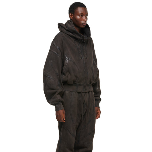 JULIUS 957CUM3 Dark Brown / Unchain Hoodie