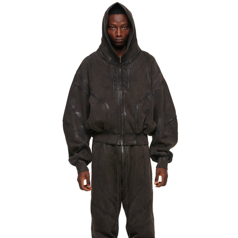 JULIUS 957CUM3 Dark Brown / Unchain Hoodie