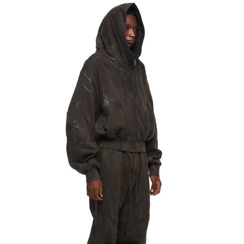 JULIUS 957CUM3 Dark Brown / Unchain Hoodie