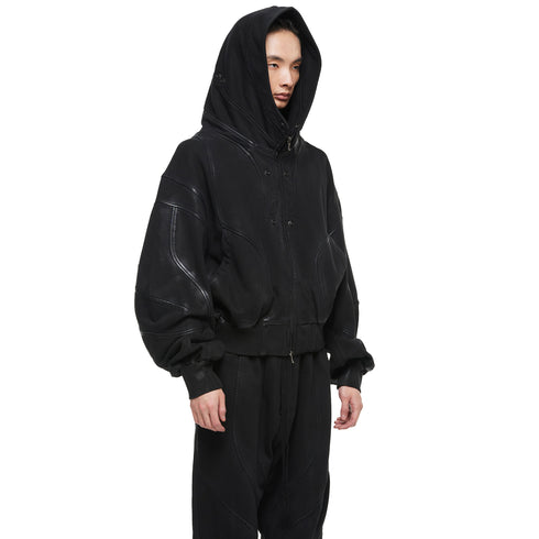 JULIUS 957CUM3 Black / Unchain Hoodie