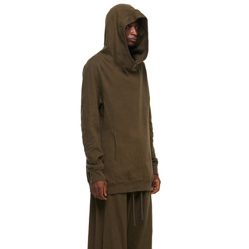 JULIUS 957CUM2 Army Green / Seamed Hoodie