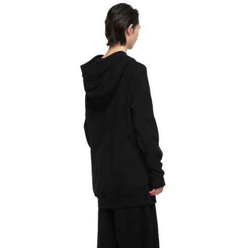 JULIUS 957CUM2 Black / Seamed Hoodie