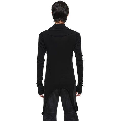 JULIUS 957CUM8 Black / Droid High Neck Top