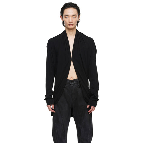 JULIUS 957CUM14 Black / Drape Cardigan