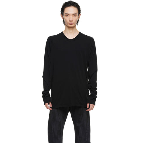 JULIUS 957CUM16 Black / Seamed Neck Top