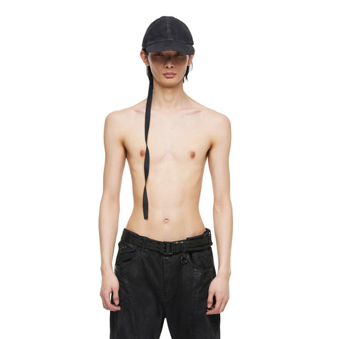 JULIUS 077ACU46 Charcoal / Long Belt Cap