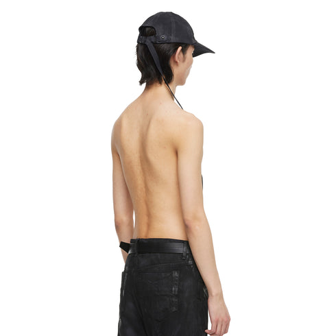 JULIUS 077ACU46 Charcoal / Long Belt Cap